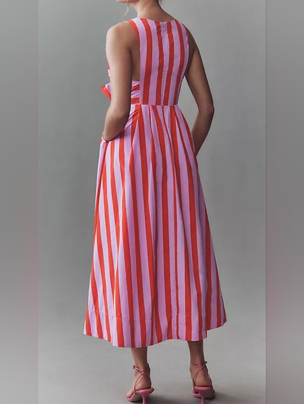 Anthropologie BHLDN Madeline A-line Taffeta Midi Dress. - Picture 2 of 6